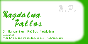 magdolna pallos business card